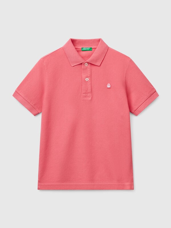 Polo slim fit in puro cotone Bambino