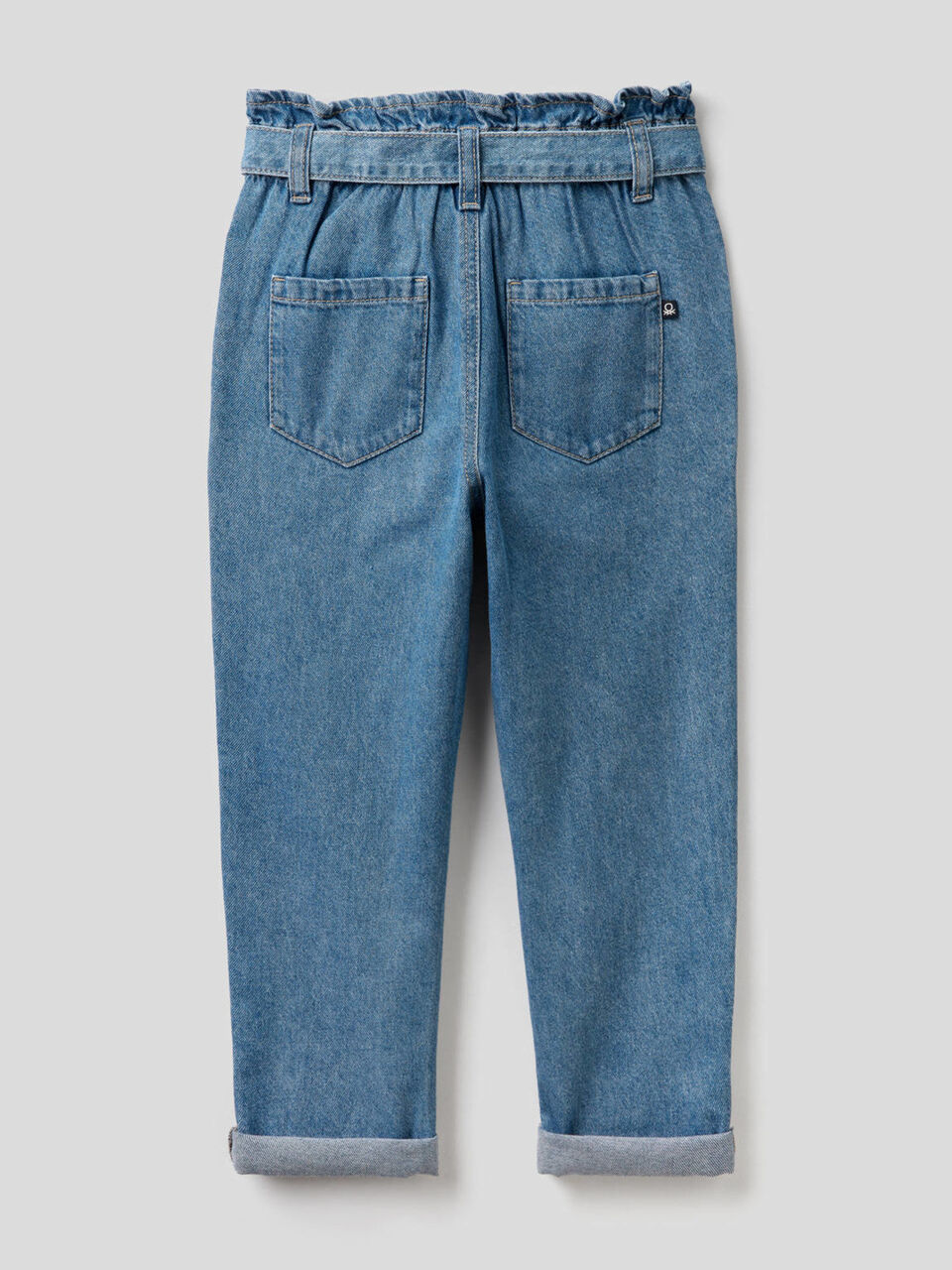Jeans paperbag in 100% cotone image number 2