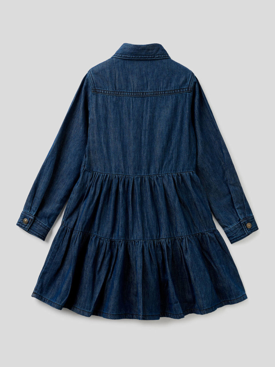 Vestito in jeans con balze image number 2