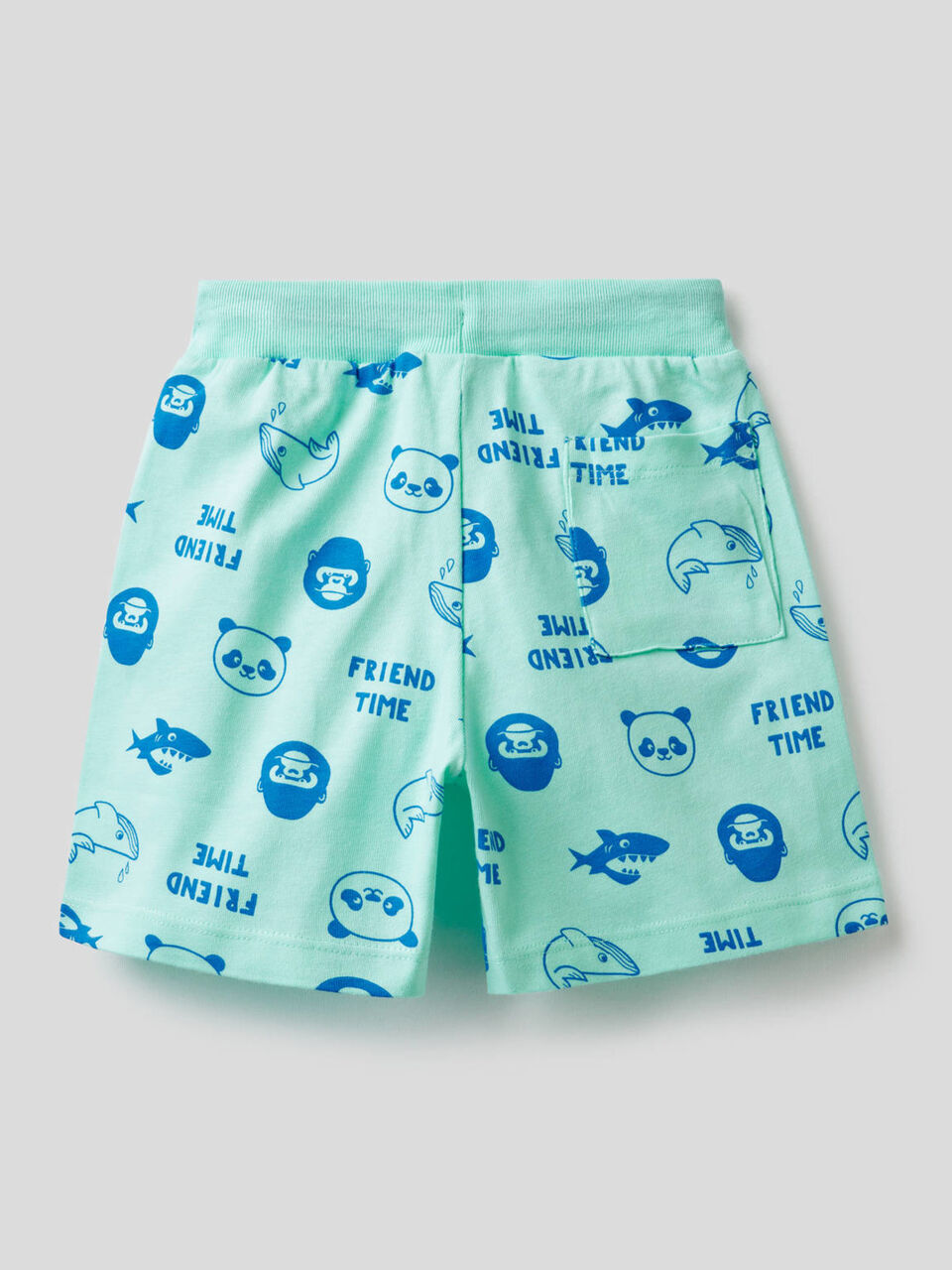 Shorts stampati in 100% cotone image number 2