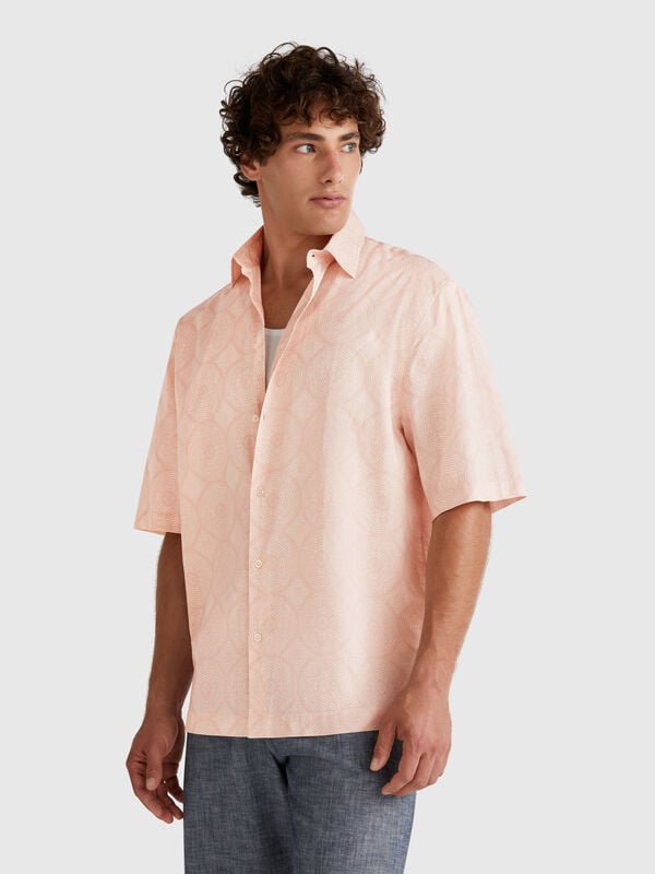 Camicia fantasia a manica corta Uomo