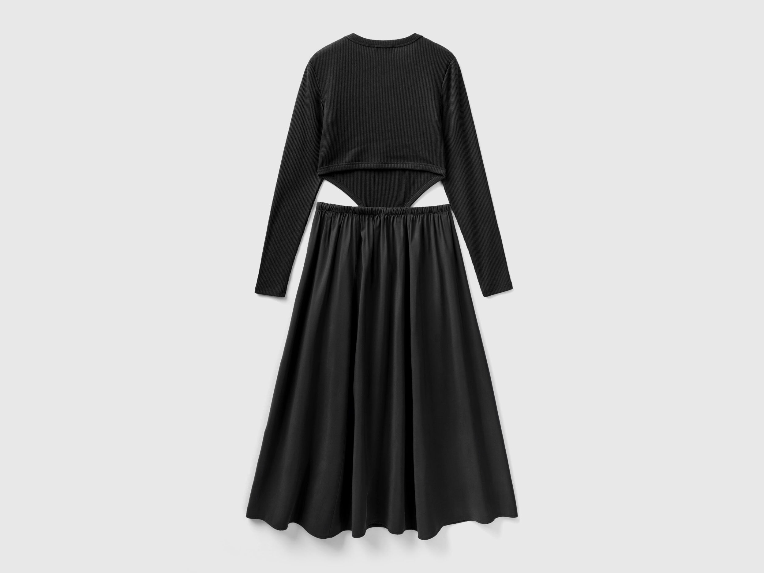 Vestito nero cheap lungo benetton