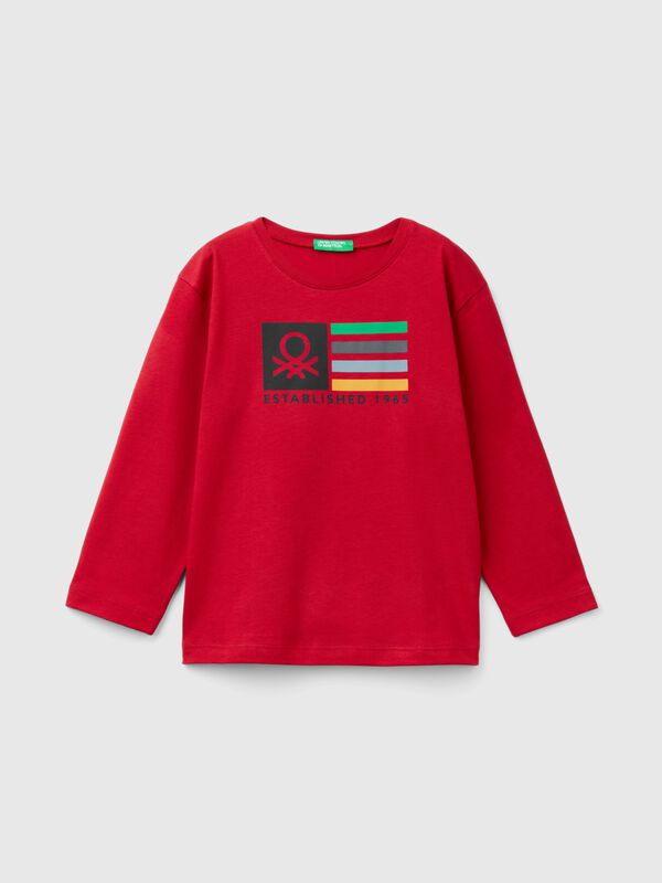T-shirt manica lunga in cotone bio Bambino