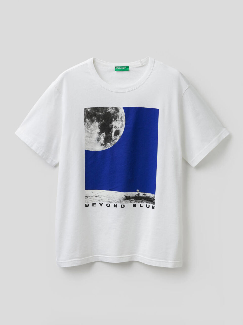 T-shirt con stampa in cotone biologico image number 1