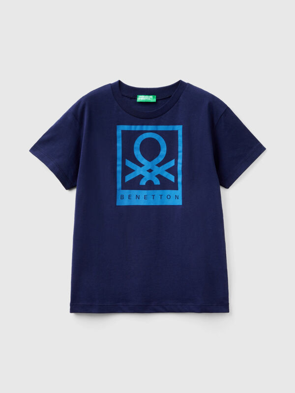 T-shirt 100% cotone con logo Bambino