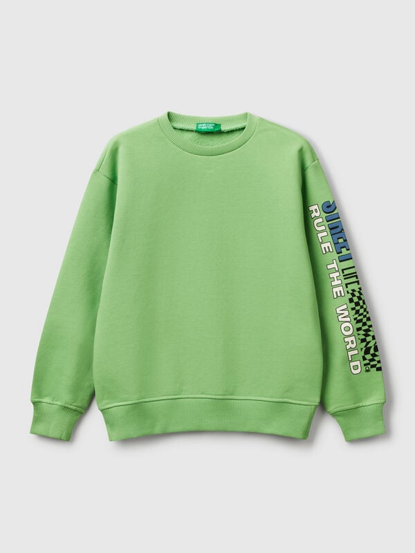 Felpa 100% cotone con stampa Bambino