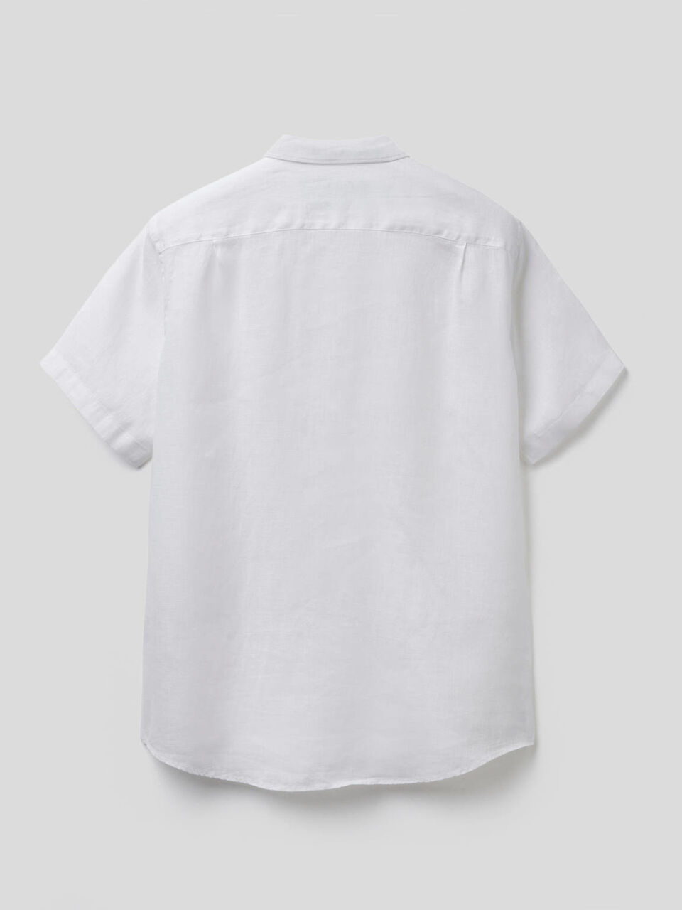 Camicia a manica corta 100% lino image number 2