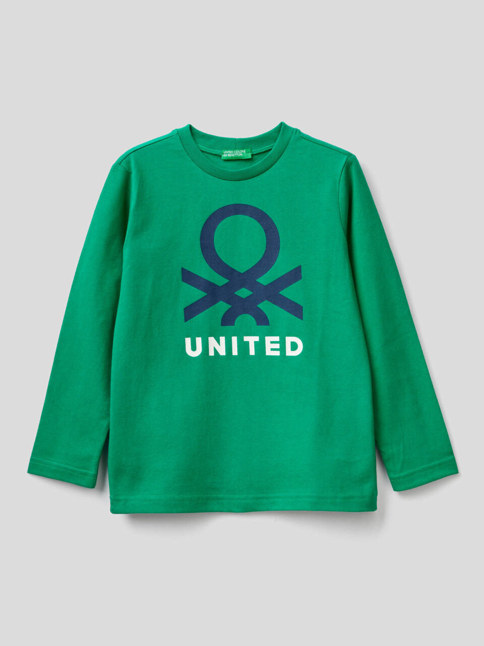 T-shirt manica lunga in cotone bio image number 1