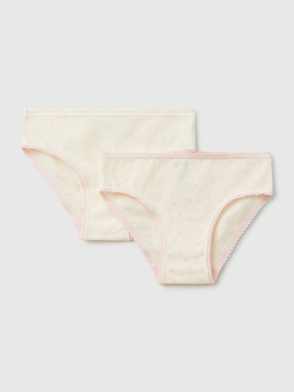 Due slip in cotone stretch Bambina