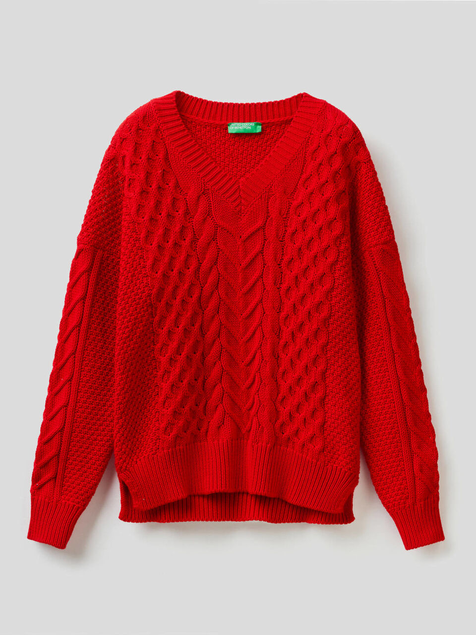Maglia lavorata in puro cotone image number 1