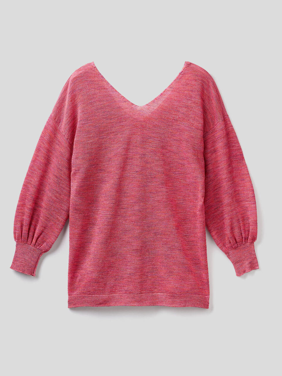Maglia con scollo a V davanti e dietro image number 2