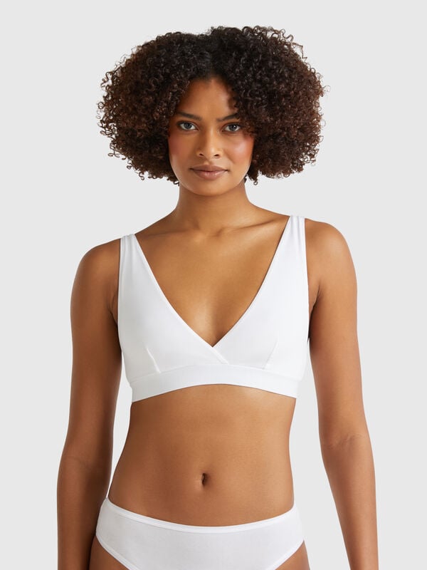 Reggiseno a triangolo in cotone super stretch Donna