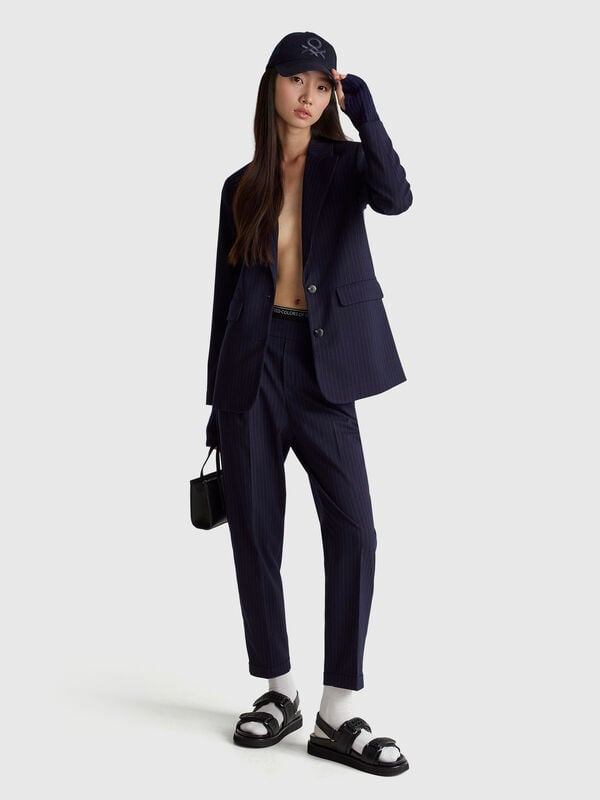 Pantaloni gessati in flanella Pantaloni gessati in flanella Donna