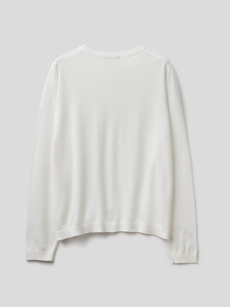 Cardigan girocollo in misto cotone image number 2