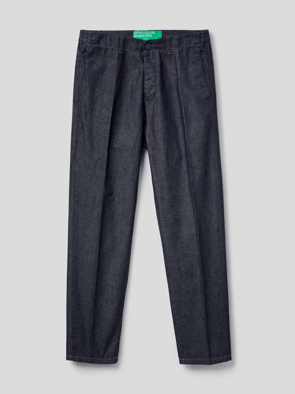 Pantaloni in chambray di cotone image number 1
