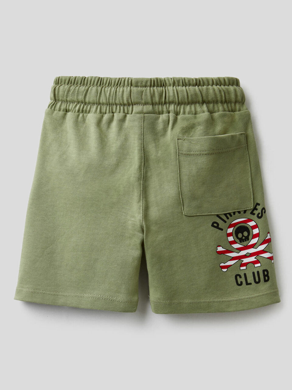Shorts tinta unita in puro cotone image number 2