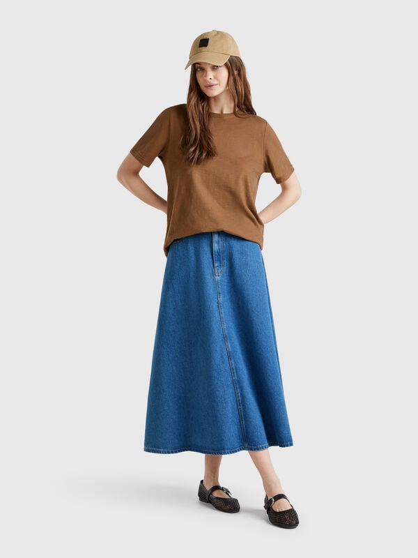 Gonna svasata di jeans Donna