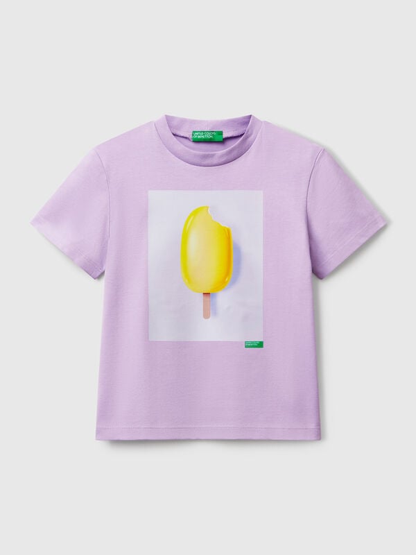 T-shirt con stampa gelato Bambino