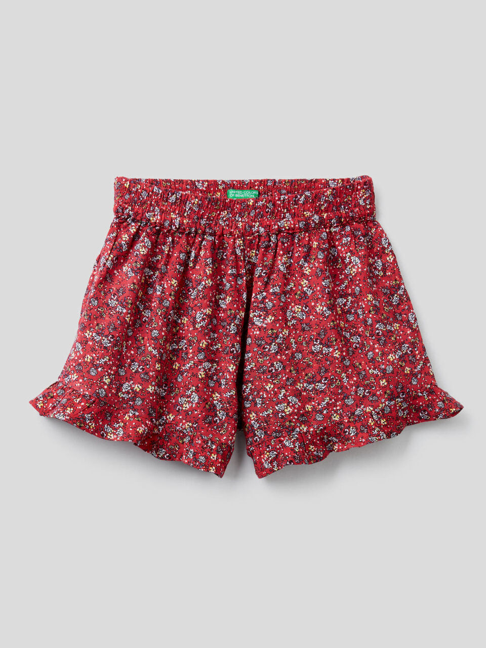 Shorts fluidi con stampa floreale image number 1