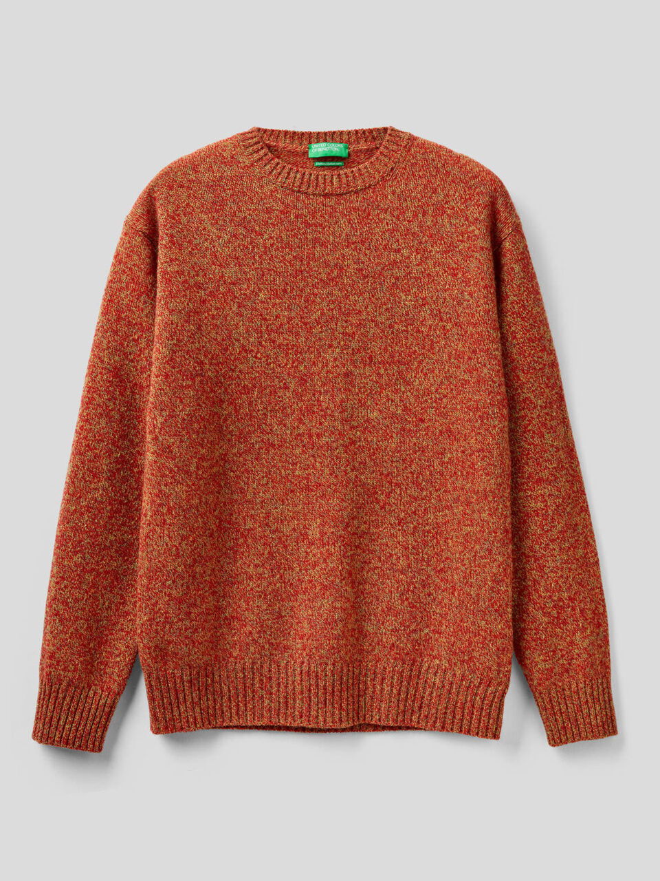 Maglia girocollo in pura lana Shetland image number 1