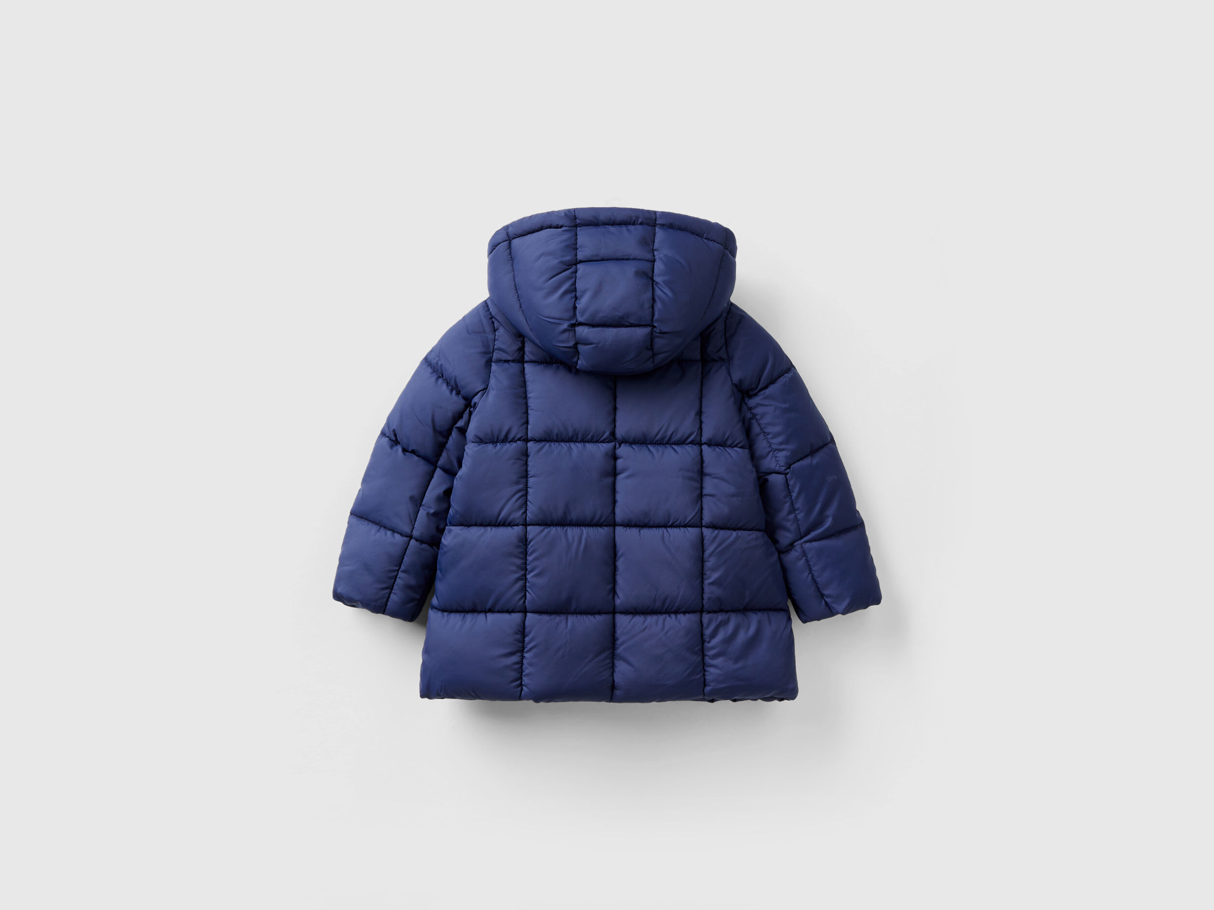 Giubbotto con cappuccio staccabile Blu Scuro Benetton