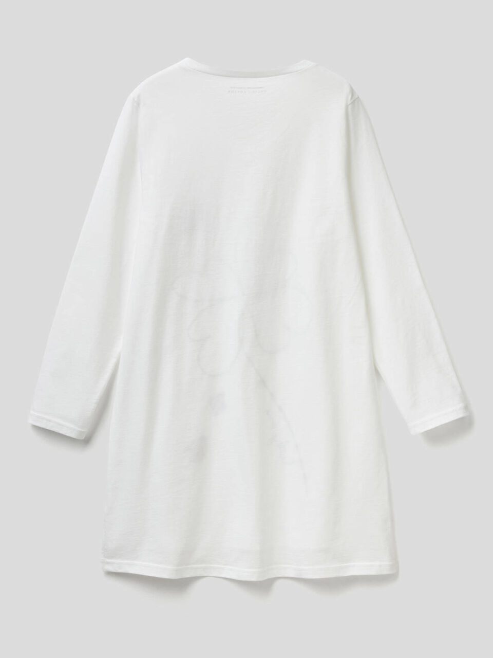Maxi t-shirt in puro cotone biologico image number 2