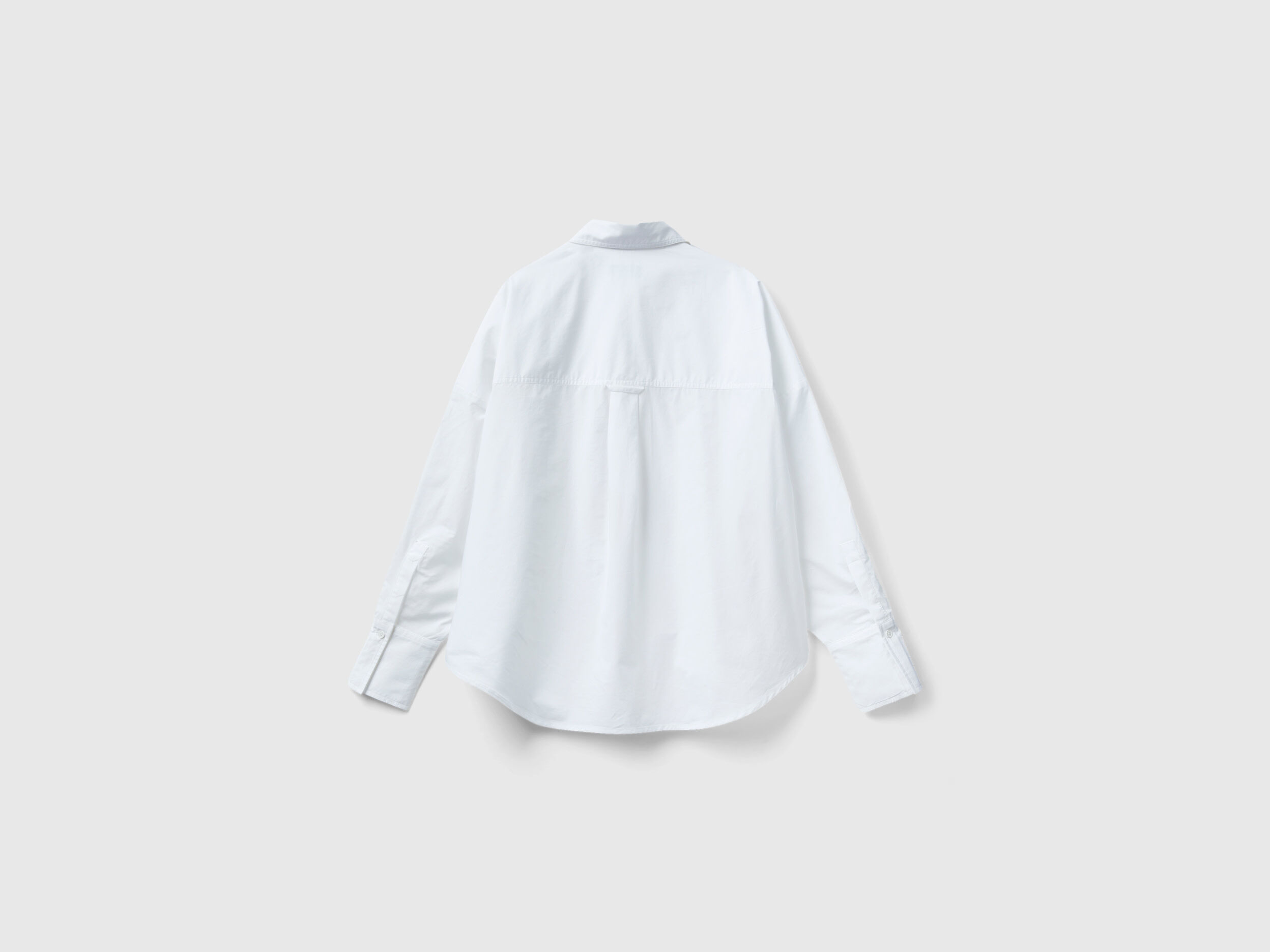 Camicia oversize 100 cotone Bianco Donna Benetton