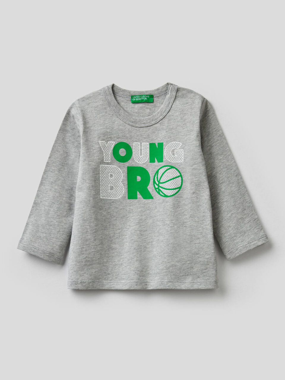 T-shirt manica lunga in cotone biologico image number 1