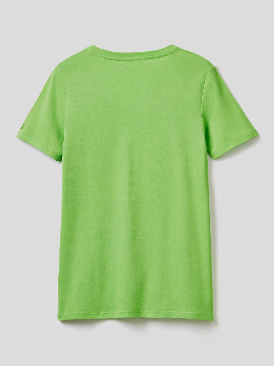 T-shirt in puro cotone con scollo a V image number null