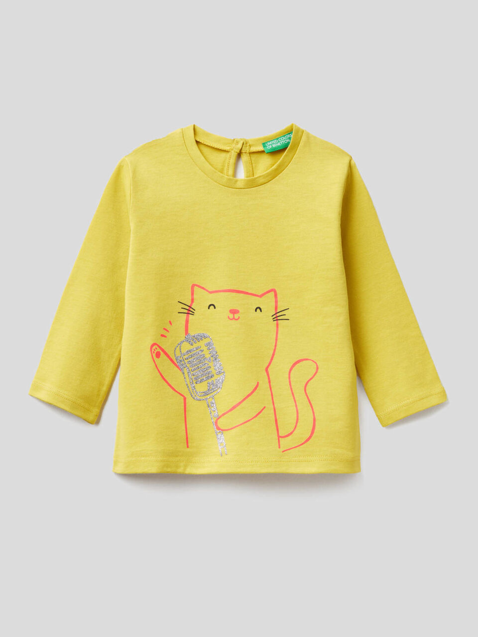 T-shirt manica lunga in puro cotone bio image number 1