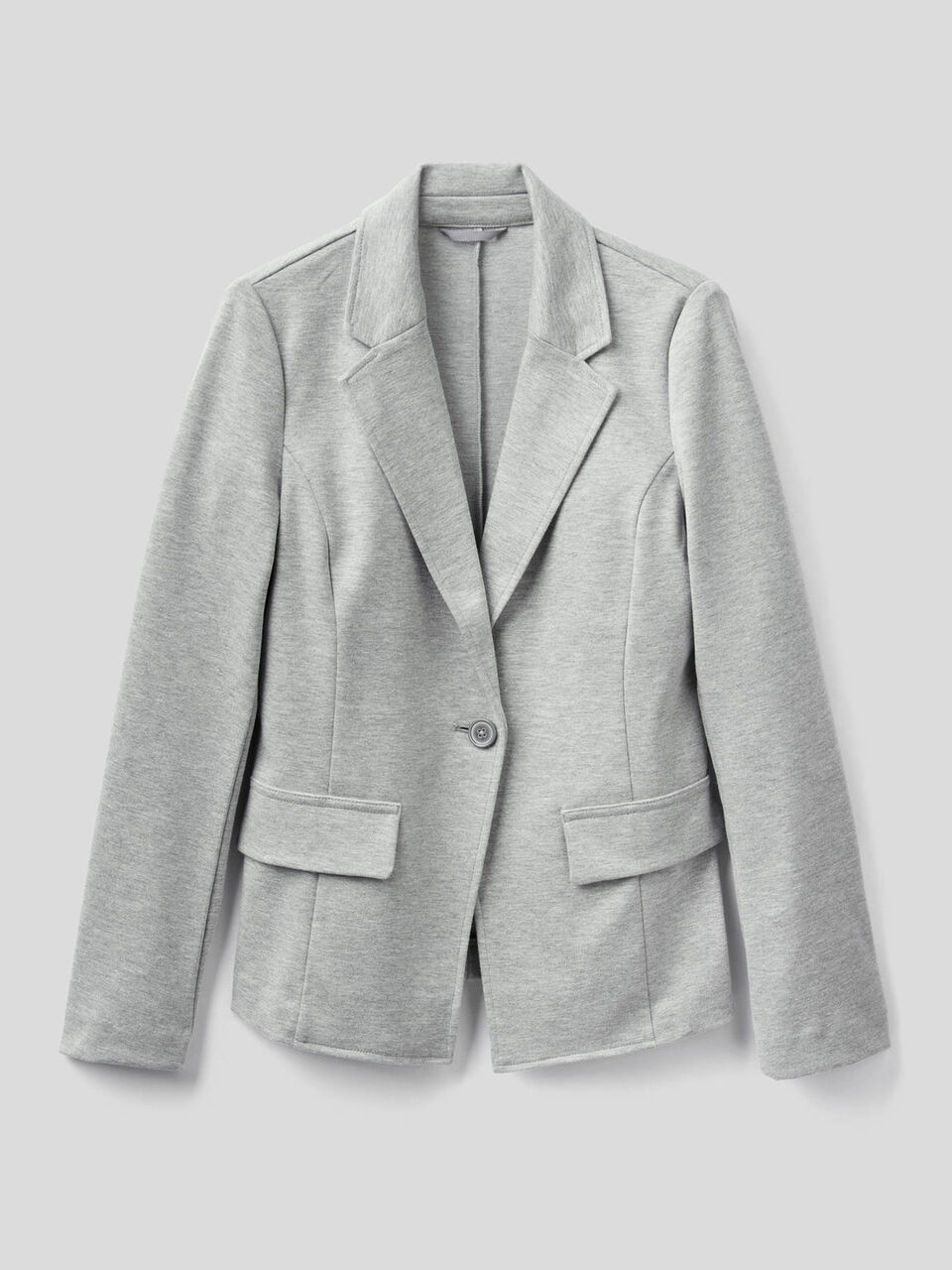 Blazer in misto cotone stretch image number 1