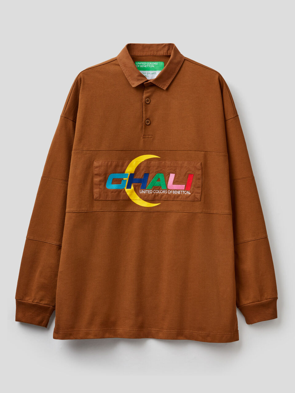Polo unisex con scritta Ghali ricamata image number 1