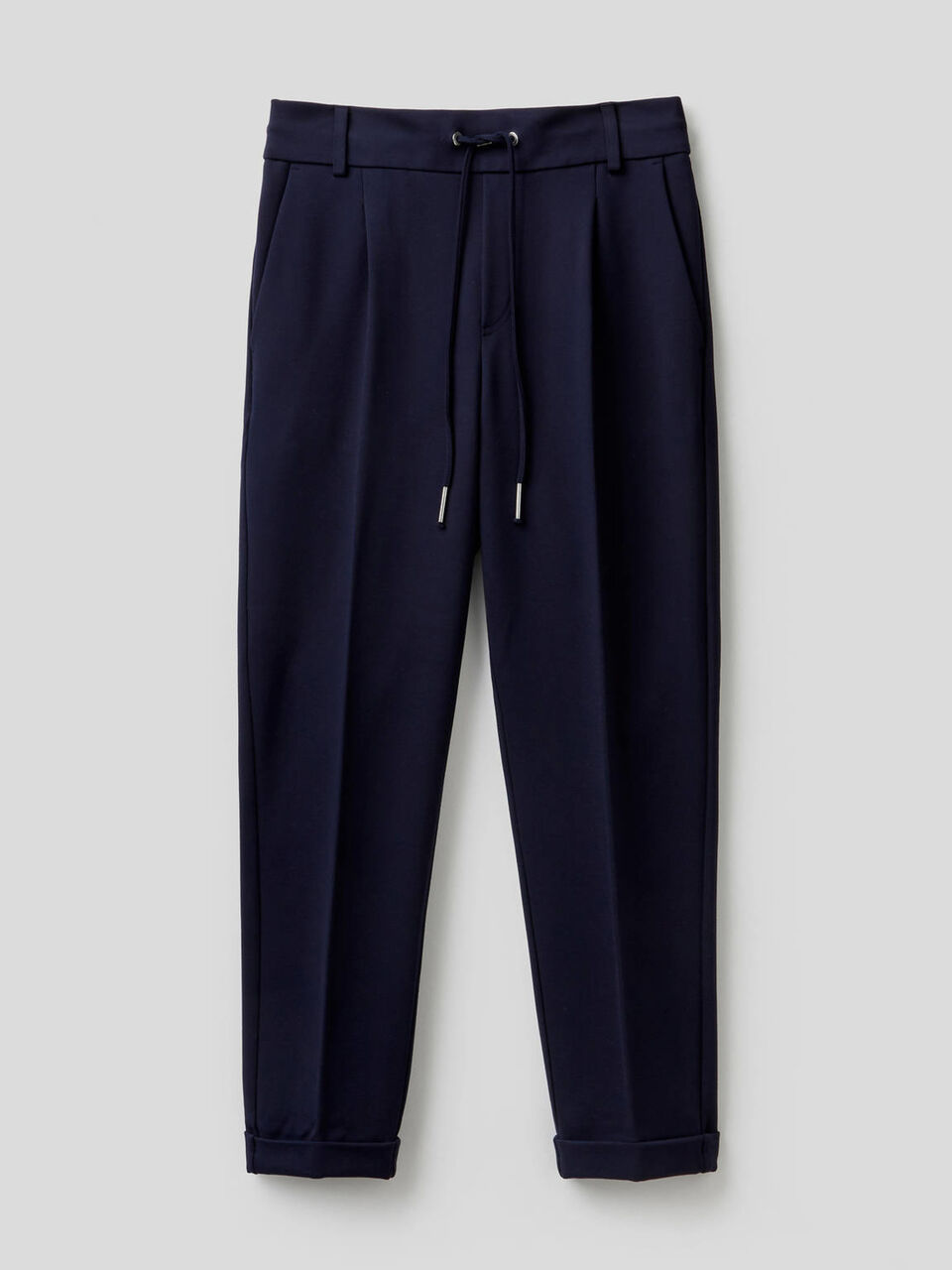 Pantaloni con coulisse e risvolto image number 1