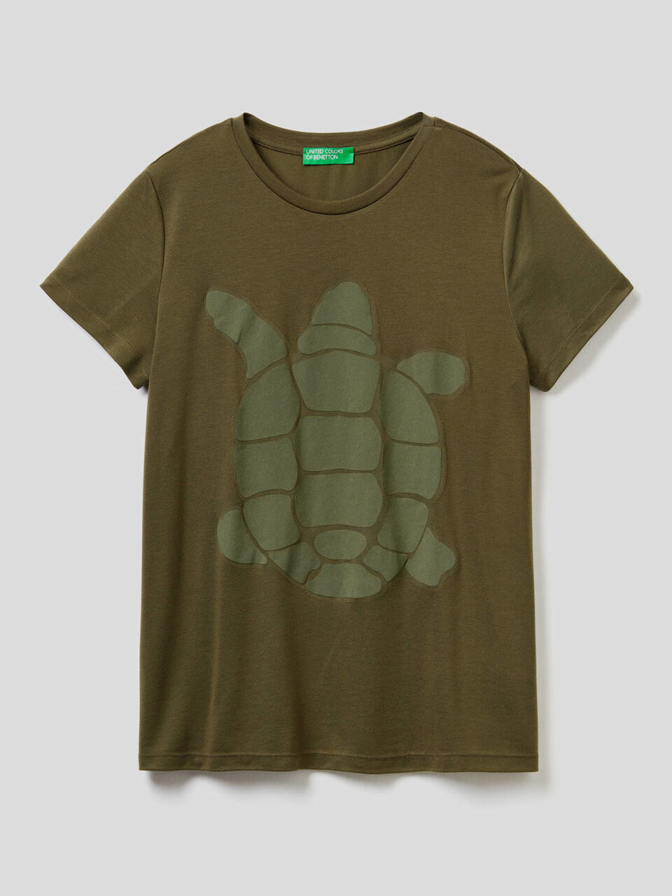 T-shirt con stampa tartaruga image number 1
