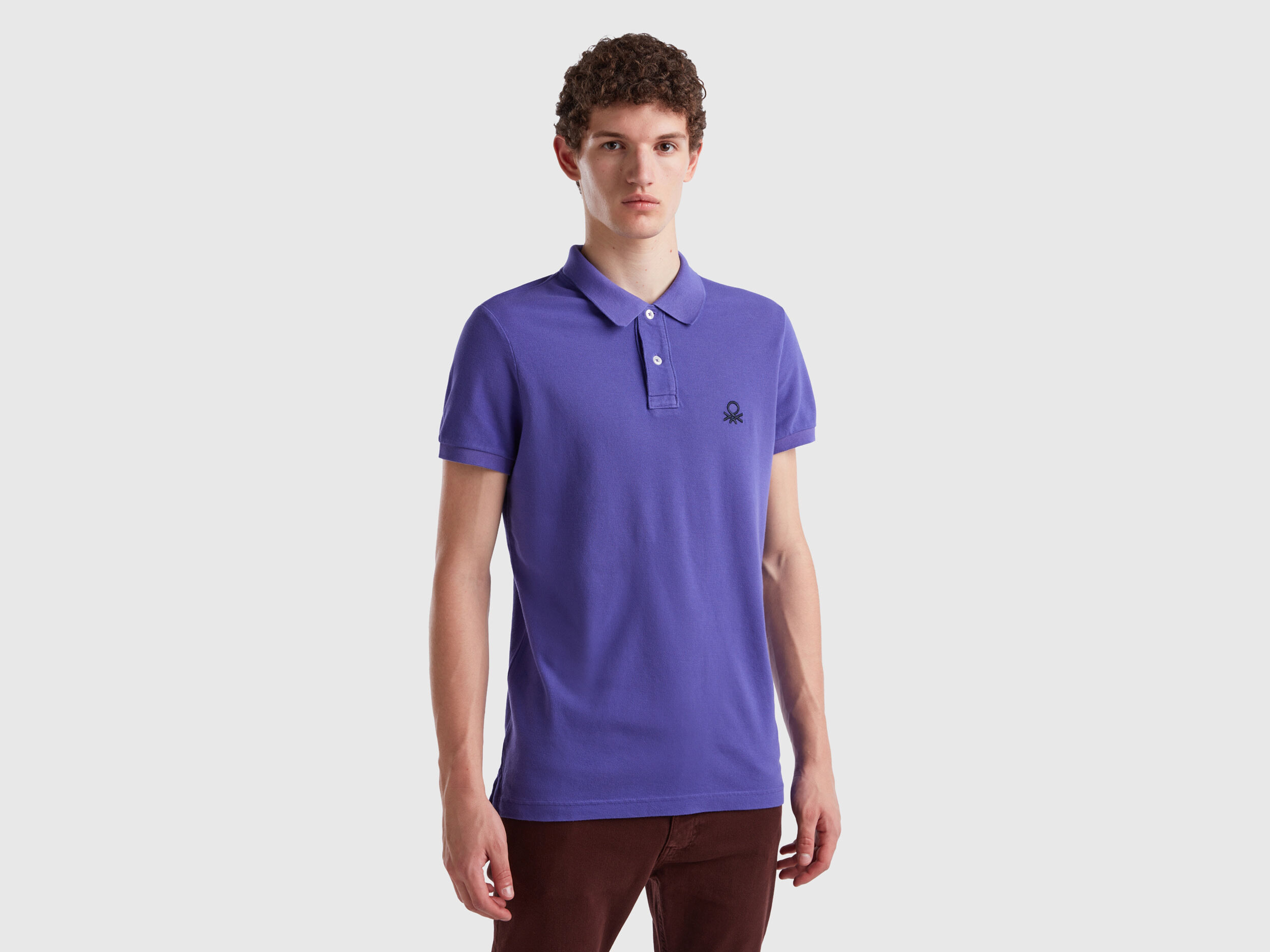 Polo viola uomo sale