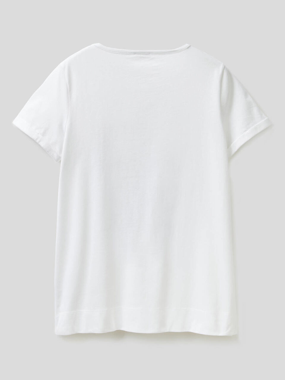 T-shirt in puro cotone ricamata image number 2
