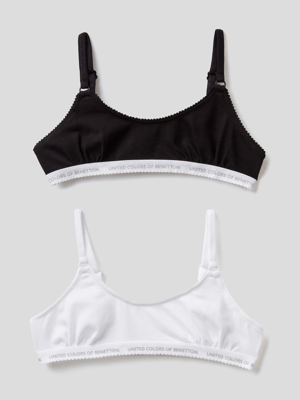 Due brassiere in cotone elasticizzato image number 1
