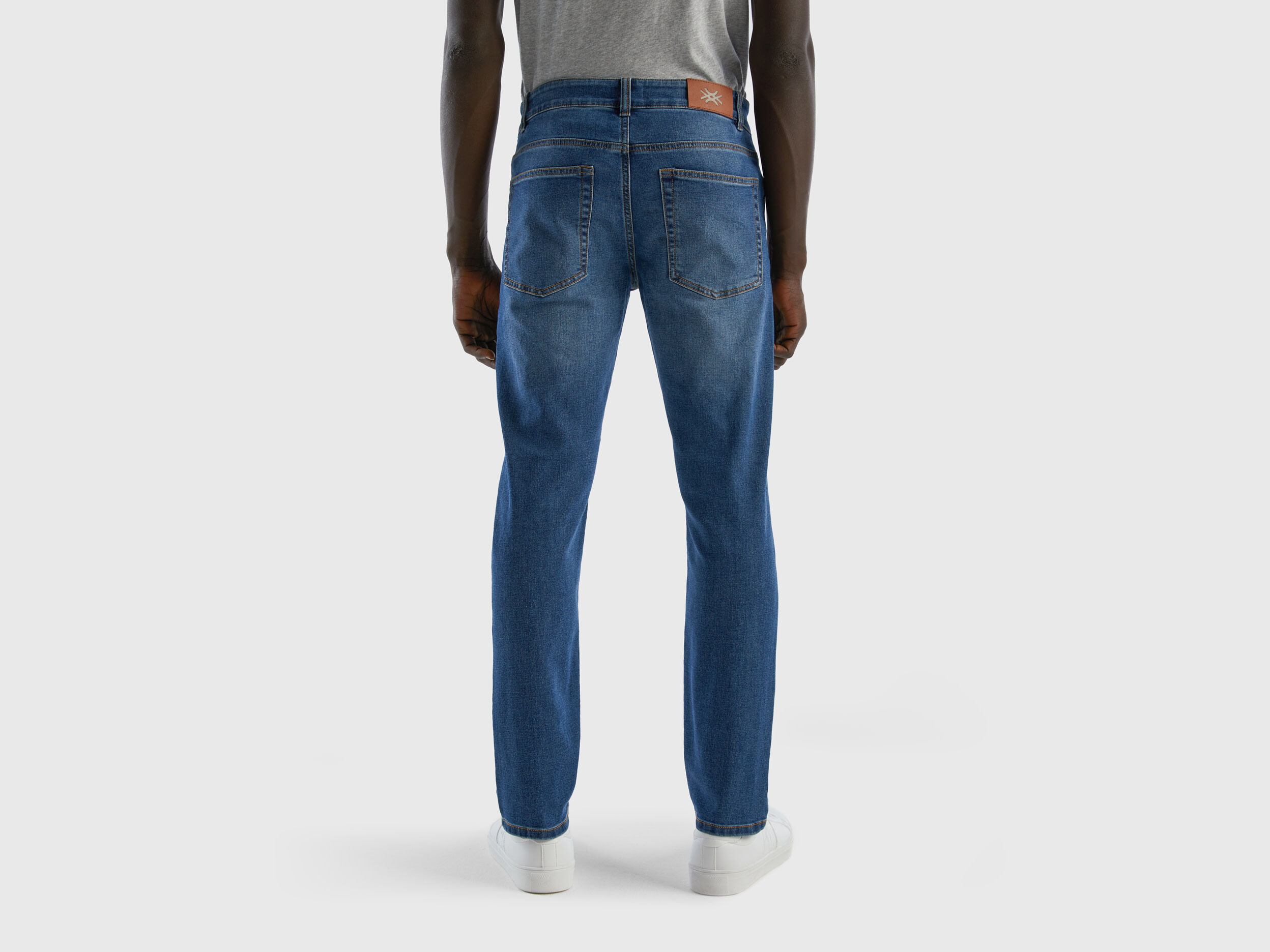 Jeans slim fit cinque tasche Blu Uomo Benetton