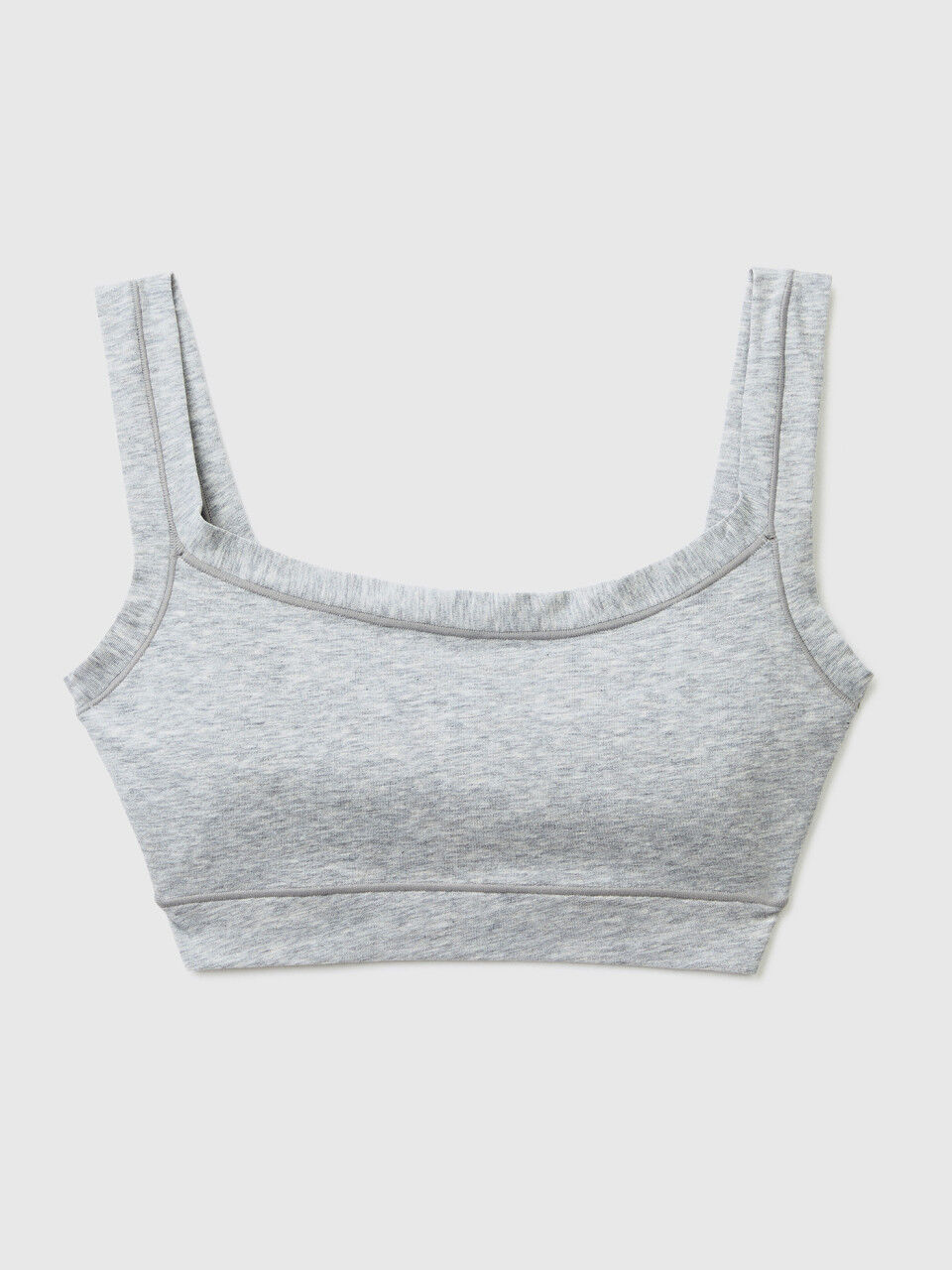 Brassiere cotone biologico super stretch Grigio Chiaro Donna