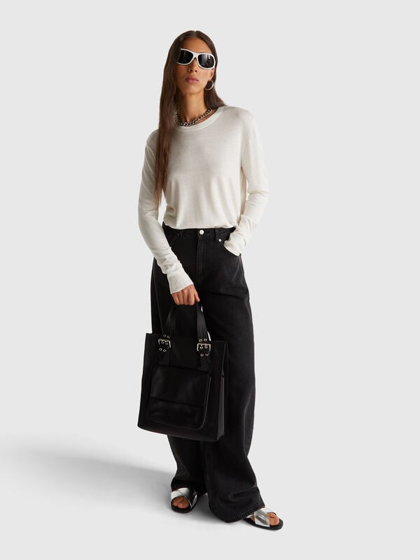Jeans wide fit Donna