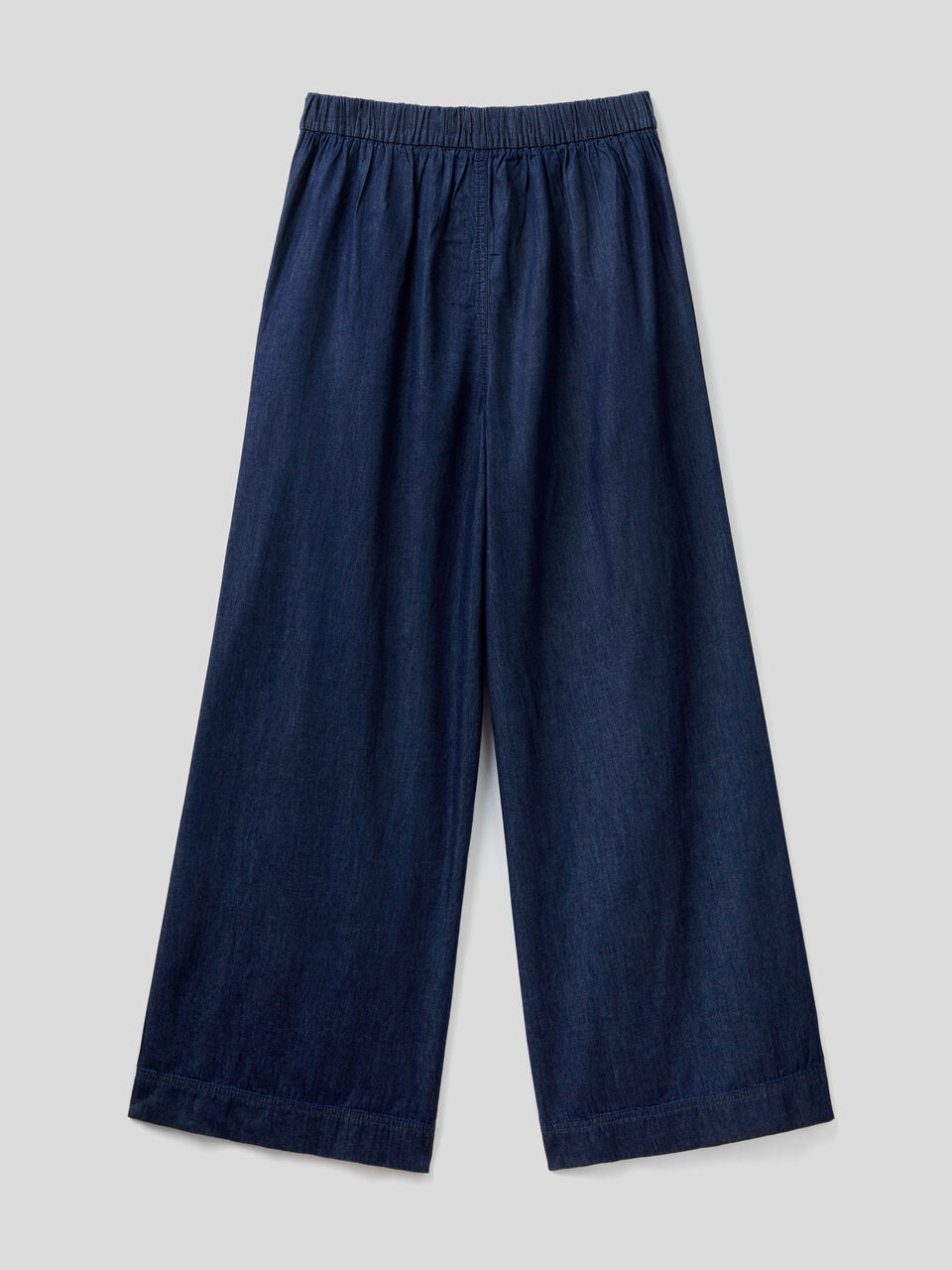 Pantaloni wide fit in chambray image number 2