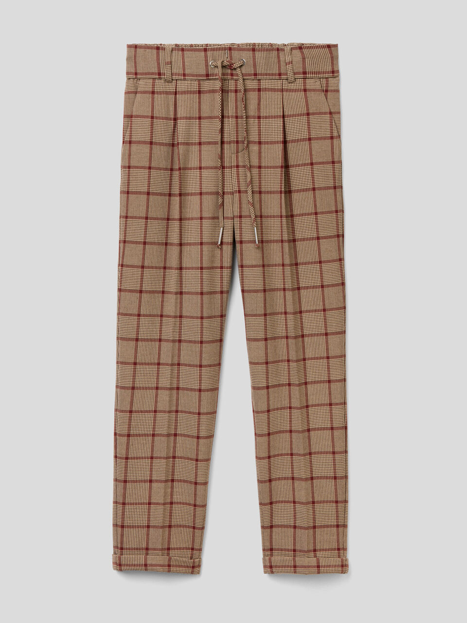 Pantaloni fantasia con elastico in vita image number 1