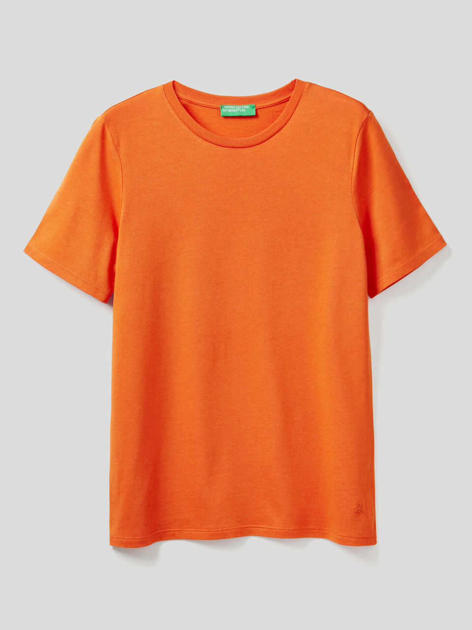 T-shirt girocollo tinta unita image number 1