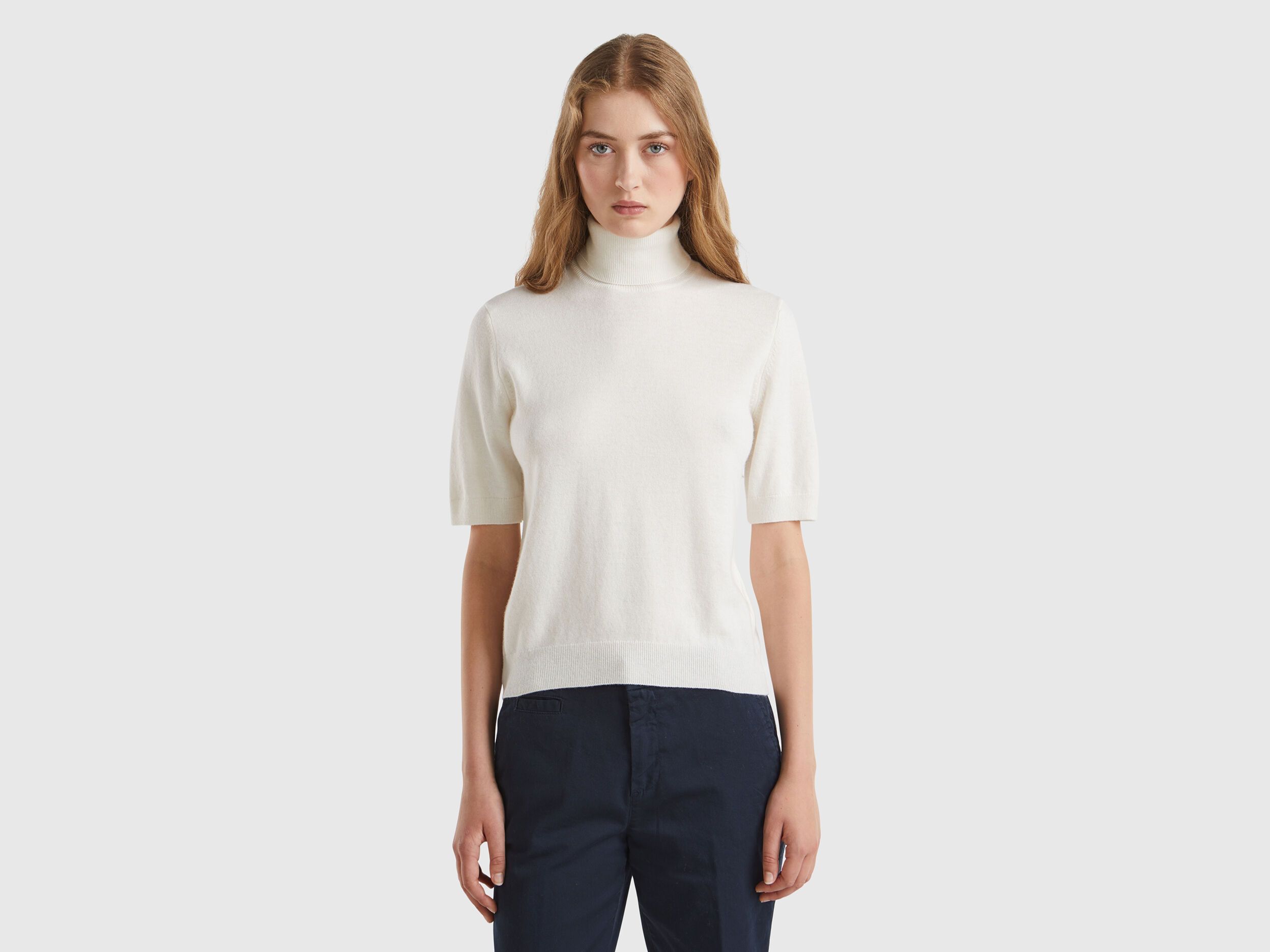 Maglioni collo alto benetton hot sale