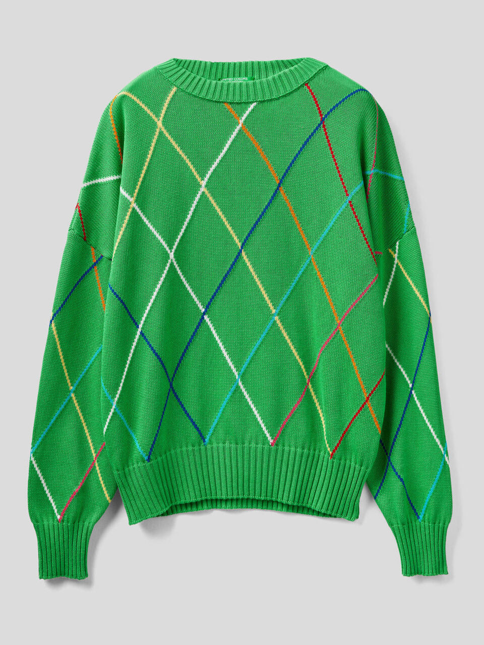 Maglia a rombi multicolor image number 1