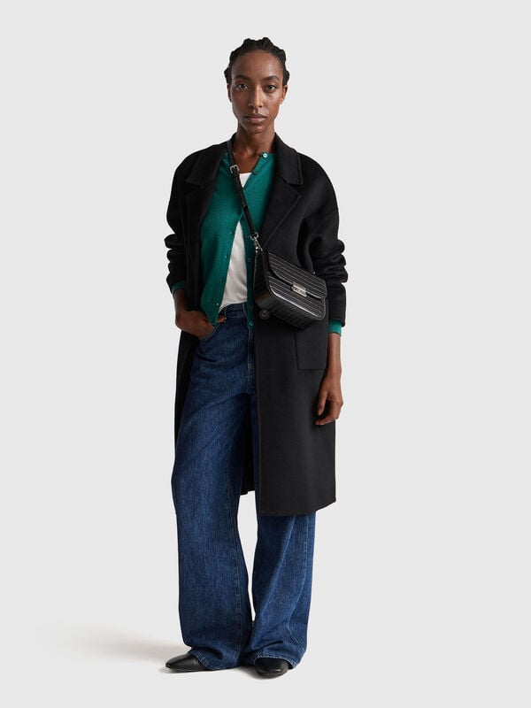 Cappotto midi in misto lana Donna