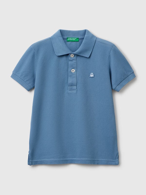 Polo manica corta in puro cotone Bambino