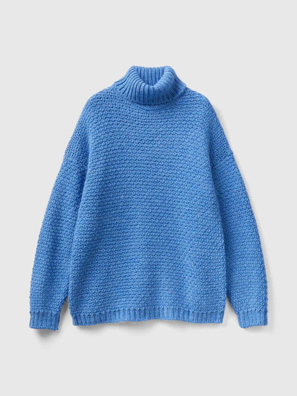 Dolcevita in misto lana e alpaca Azzurro Donna Benetton