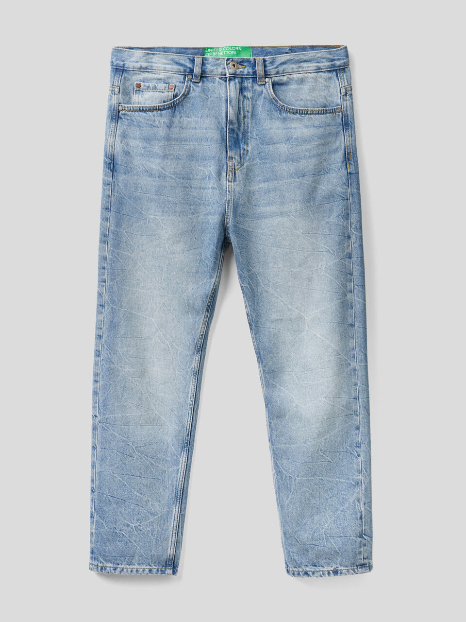 Jeans loose fit 100% cotone image number 1
