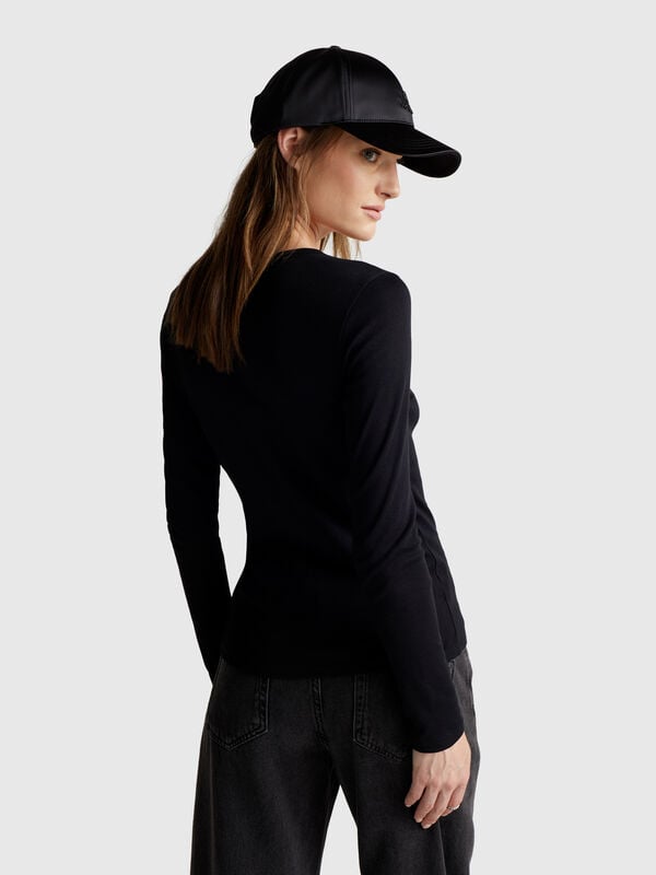 T-shirt manica lunga 100% cotone Donna